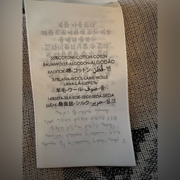 New Gucci GG monogram Fringed Logo-Jacquard Cotton Wool Silk-Blend Scarf - Picture 7 of 11